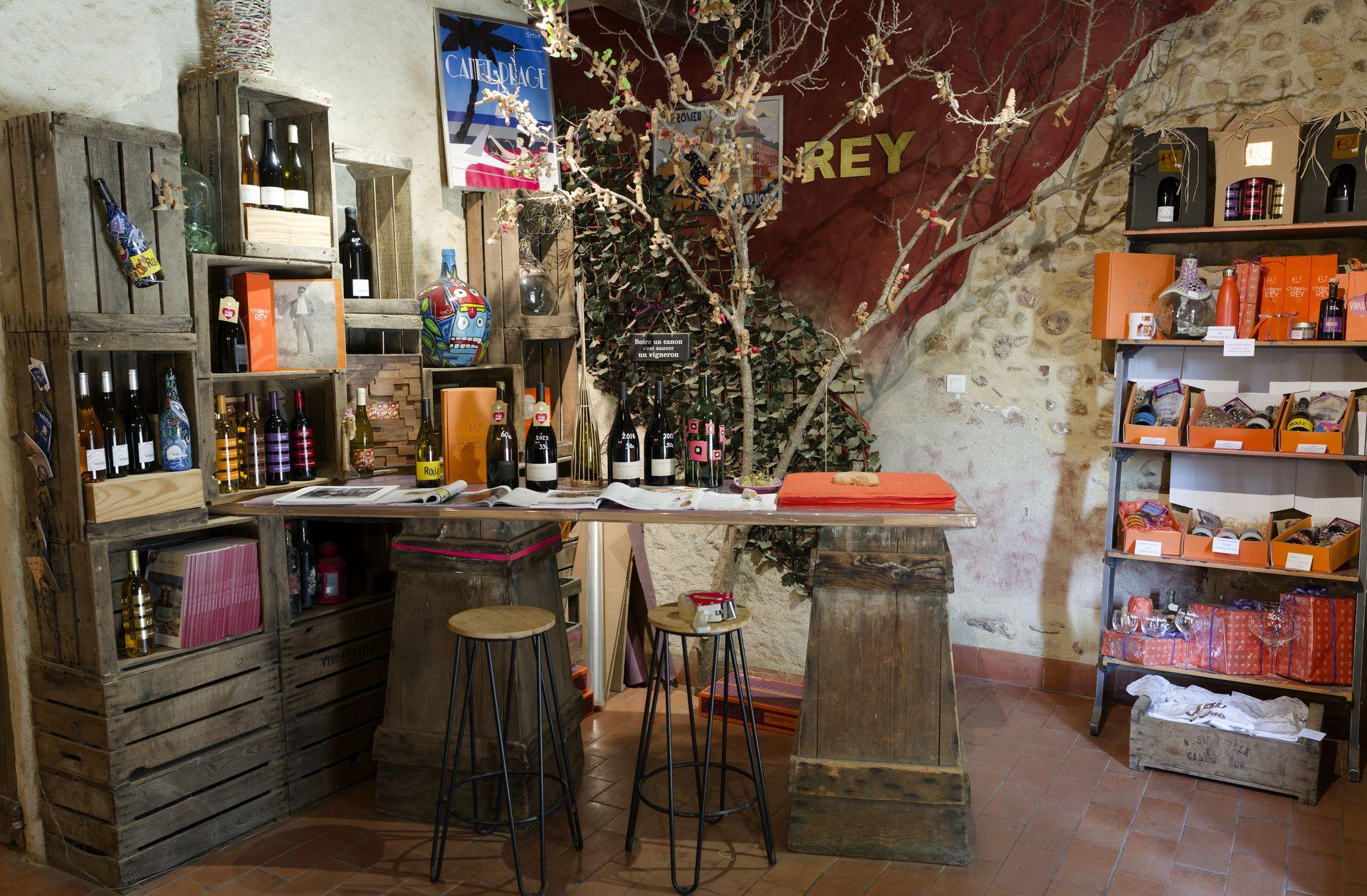 chateau de rey winery shop
