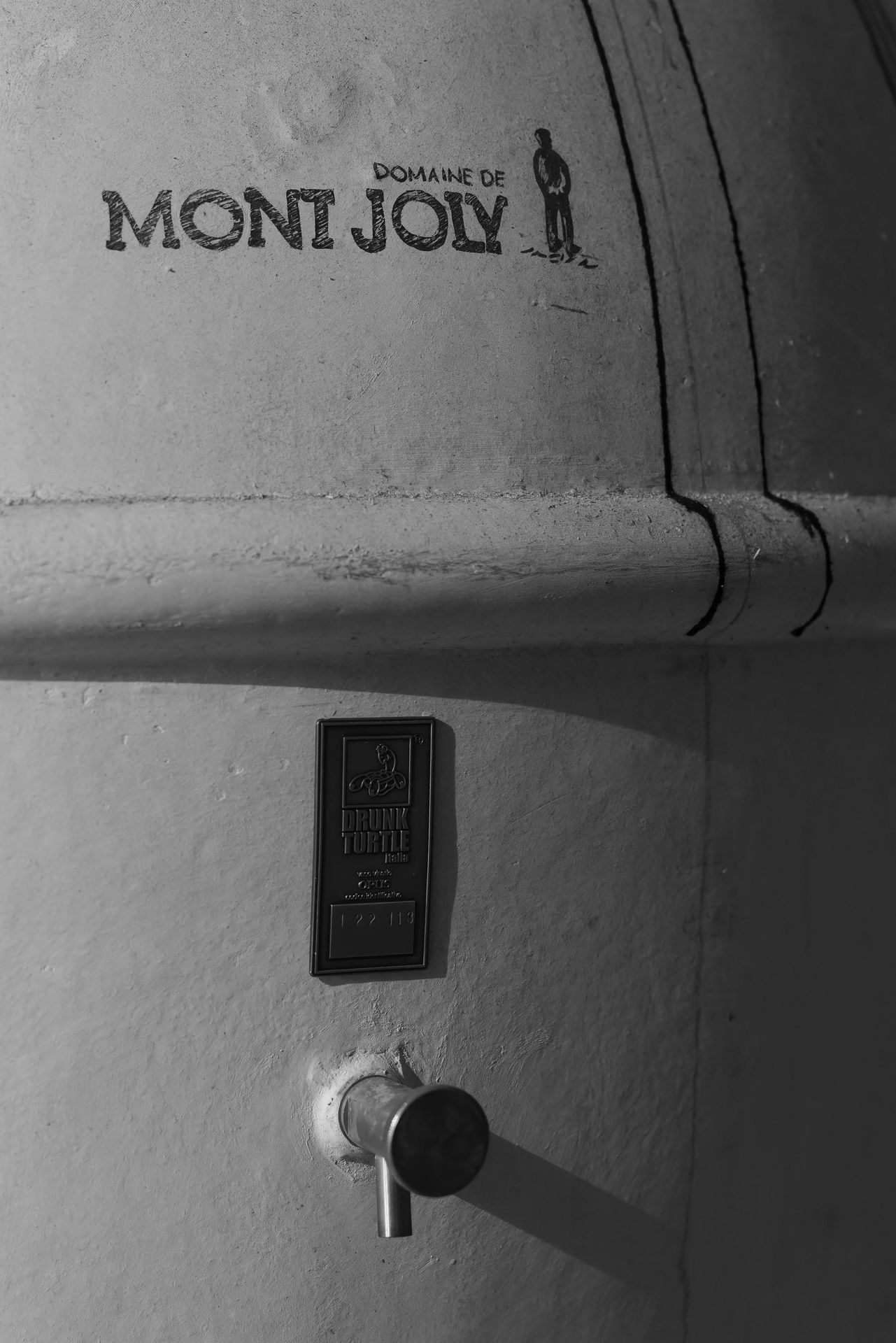 Domaine de Mont Joly winery tank detail