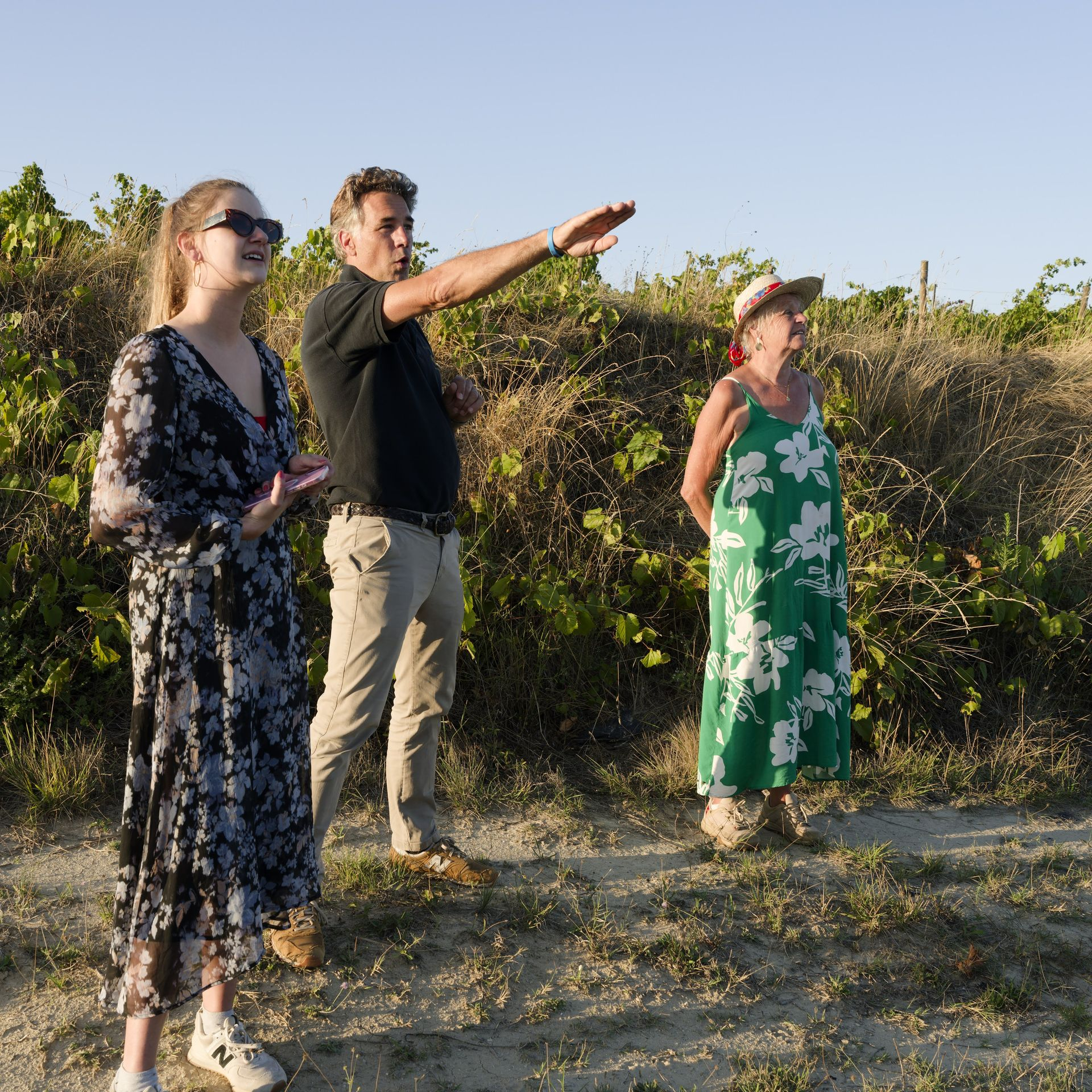 chateau guilhem Bertrand Gourdou explaining