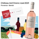 Bandol rosé 2023 Bio Chateau Val d'ArencV