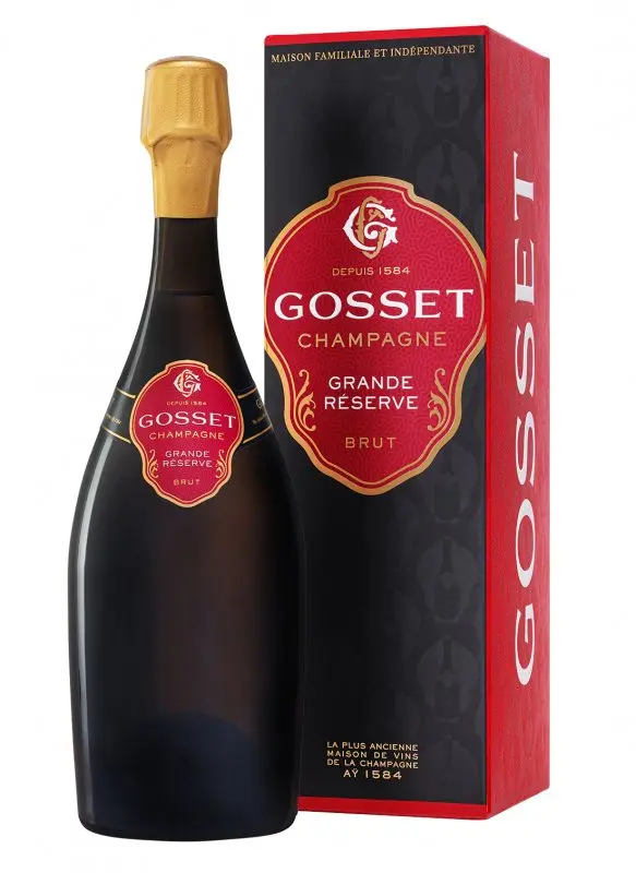 champagne gosset grande réserve and box.webp