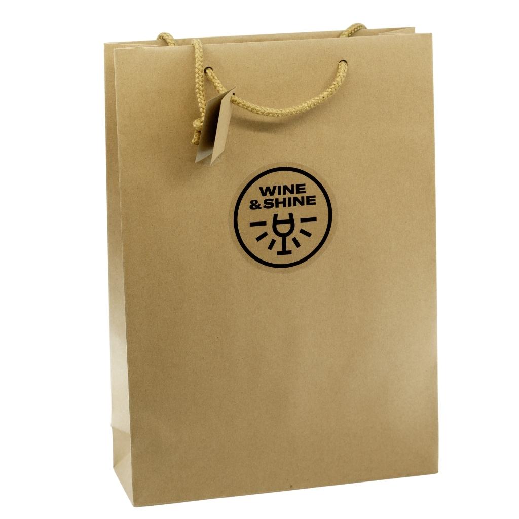 3 flessen cadeau verpakking wijn met koord